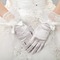 Ρετρό Ταφτάς Τόξο Πλήρη δάχτυλο Εκκλησία Γάντια γάμου