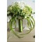 Πράσινο και λευκό μπάλα αγώνα μετάξι χρυσάνθεμο νύφη κρατώντας λουλούδια - Σελίδα 1