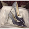 Γυναικεία παπούτσια γυναικεία παπούτσια γάμου κρυστάλλινα παγιέτες παπούτσια νυφικών ψηλά τακούνια - Σελίδα 5