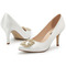 Μαργαριτάρια ψηλοτάκουνα γαμήλια παπούτσια λευκά σατέν γαμήλια παπούτσια - Σελίδα 1
