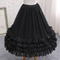 Μαύρη σιφόν κάτω φούστα, νυφική ​​μακριά κρινολίνα, φόρεμα χορού cosplay σιφόν κάτω φούστα, φουσκωτή φούστα, μίντι φούστα Lolita - Σελίδα 5