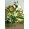 Πράσινο και λευκό μπάλα αγώνα μετάξι χρυσάνθεμο νύφη κρατώντας λουλούδια - Σελίδα 2