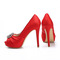 12CM Super High Heel Rhinestone Γαμήλια παπούτσια Satin Party Shoes - Σελίδα 4