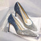 Γυναικεία παπούτσια γυναικεία παπούτσια γάμου κρυστάλλινα παγιέτες παπούτσια νυφικών ψηλά τακούνια - Σελίδα 1