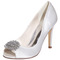Stiletto σανδάλια αδιάβροχο rhinestone σατέν νύφη παπούτσια μόδας γαμήλιων κομματιών - Σελίδα 2