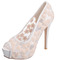 Lace παπούτσια γάμου λευκό παπούτσια πλατφορμών παπούτσια δερμάτινα παπούτσια - Σελίδα 5