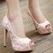 Lace παπούτσια γάμου λευκό παπούτσια πλατφορμών παπούτσια δερμάτινα παπούτσια - Σελίδα 8