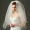 Γαμήλιο φόρεμα απλό πέπλο σκληρό καπάκι από καουτσούκ κοντό πέπλο - Σελίδα 2