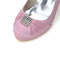 Σατέν φόρεμα παπούτσια νύφη ροζ παπούτσια γάμου παράσταση υψηλό τακούνια - Σελίδα 6