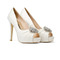 12CM Super High Heel Rhinestone Γαμήλια παπούτσια Satin Party Shoes - Σελίδα 3