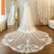 Λευκό ιβουάρ vintage δαντέλα πέπλο εκκλησίας γάμου πέπλο πολυτελές συρόμενο πέπλο - Σελίδα 3