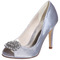 Stiletto σανδάλια αδιάβροχο rhinestone σατέν νύφη παπούτσια μόδας γαμήλιων κομματιών - Σελίδα 8