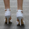 Υψηλά σανδάλια τακουνιού με σανδάλια από στρας με λευκά παπούτσια για γάμο - Σελίδα 2