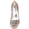 Stiletto σανδάλια αδιάβροχο rhinestone σατέν νύφη παπούτσια μόδας γαμήλιων κομματιών - Σελίδα 5
