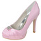 Σατέν φόρεμα παπούτσια νύφη ροζ παπούτσια γάμου παράσταση υψηλό τακούνια - Σελίδα 2