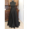 Αποσπώμενη νυφική φούστα Μαύρη μακριά φούστα με τσέπες Προσαρμοσμένη νυφική φούστα