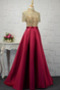 Φυσικό Κοντομάνικο Σατέν Υψηλή καλύπτονται Βραδινά φορέματα - Σελίδα 2