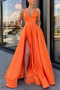 Βραδινά φορέματα Έτος 2021 απλός Λαιμόκοψη V Μπροστινό σχισμή Σατέν - Σελίδα 3