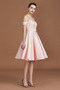 Φυσικό Προσαρμοσμένες μανίκια Μίνι Ελαστικό σατέν Παράνυμφος φορέματα - Σελίδα 4