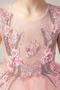 Φυσικό Τούλι Τονισμένα ροζέτα Φερμουάρ επάνω Λουλούδι κορίτσι φορέματα - Σελίδα 5