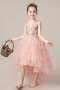 Φυσικό Τούλι Τονισμένα ροζέτα Φερμουάρ επάνω Λουλούδι κορίτσι φορέματα - Σελίδα 3