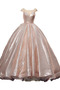 Μπάλα φορέματα Φυσικό Δαντέλα-επάνω Λάμψη Πρησμένα Ντραπέ Σέσουλα - Σελίδα 6