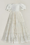 Φόρεμα Βάπτισης Φθινόπωρο Φερμουάρ επάνω Φυσικό πουφ μανίκια Κοντομάνικο - Σελίδα 11
