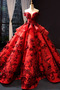 Μπάλα φορέματα Έτος 2019 Δαντέλα-επάνω Γραμμή Α Φυσικό Σατέν Τονισμένα ροζέτα - Σελίδα 3