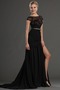 Μηρό-υψηλές σχισμή Μαύρο Ντραπέ Προσαρμοσμένες μανίκια Μπάλα φορέματα - Σελίδα 1