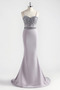 Λάμψη Άνοιξη Σατέν Διακοσμημένες με χάντρες ζώνη Βραδινά φορέματα - Σελίδα 6