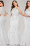 Βραδινά φορέματα Επίσημη Γοργόνα Φερμουάρ επάνω Κοντομάνικο Διακοσμητικά Επιράμματα - Σελίδα 9