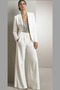 Σατέν Κοντομάνικο Αχλάδι Μακρύ Μανίκι Φυσικό Παντελόνι κοστούμι φόρεμα - Σελίδα 1