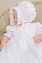 Τονισμένα τόξο Κόσμημα Φυσικό Μικρό Μισό Μανίκι Φόρεμα Βάπτισης - Σελίδα 3