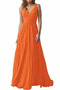 Βραδινά φορέματα Σιφόν Κομψό & Πολυτελές Αμάνικο Βαθιά v-λαιμός Έτος 2023 - Σελίδα 7
