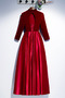 Μπάλα φορέματα Κομψό & Πολυτελές Σατέν Μακρύ Μανίκι Κοντομάνικο Μέχρι τον αστράγαλο - Σελίδα 7