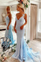 Βραδινά φορέματα Γοργόνα Καλοκαίρι Ντραπέ Αμάνικο Φερμουάρ επάνω Βαθιά v-λαιμός - Σελίδα 4