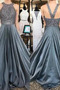 Βραδινά φορέματα Χάντρες Αμάνικο Έτος 2021 Γραμμή Α Φερμουάρ επάνω Αχλάδι - Σελίδα 2