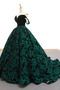 Μπάλα φορέματα Φυσικό Γραμμή Α Από τον ώμο Δαντέλα επικάλυψης Φερμουάρ επάνω - Σελίδα 3