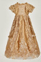 Φόρεμα Βάπτισης Κοντομάνικο Φερμουάρ επάνω Μακρύ Δαντέλα Δαντέλα επικάλυψης - Σελίδα 3