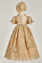Φόρεμα Βάπτισης Φθινόπωρο Φερμουάρ επάνω Φυσικό πουφ μανίκια Κοντομάνικο - Σελίδα 5
