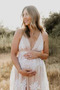 Νυφικά Εγκυμοσύνη Βαθιά v-λαιμός Διακοσμητικά Επιράμματα Λαιμόκοψη V - Σελίδα 6