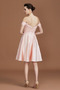 Φυσικό Προσαρμοσμένες μανίκια Μίνι Ελαστικό σατέν Παράνυμφος φορέματα - Σελίδα 2