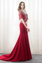 Χάντρες Χαλαρά μανίκια Σατέν Λαιμόκοψη V Βραδινά φορέματα - Σελίδα 5
