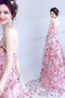 Βραδινά φορέματα Στράπλες Καλοκαίρι Γραμμή Α Αμάνικο Χάνει Τονισμένα ροζέτα - Σελίδα 3
