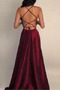 Βραδινά φορέματα Τιράντες σπαγγέτι Σατέν Φυσικό Γραμμή Α Μήκος πατωμάτων - Σελίδα 2