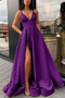 Βραδινά φορέματα Έτος 2021 απλός Λαιμόκοψη V Μπροστινό σχισμή Σατέν - Σελίδα 11