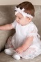 Κόσμημα Επίσημη Πριγκίπισσα Κοντομάνικο Καλοκαίρι Φόρεμα Βάπτισης - Σελίδα 3