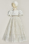 Φόρεμα Βάπτισης Φθινόπωρο Φερμουάρ επάνω Φυσικό πουφ μανίκια Κοντομάνικο - Σελίδα 9