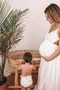 Νυφικά Εγκυμοσύνη Καλοκαίρι Αμάνικο Μέση αυτοκρατορία Βαθιά v-λαιμός - Σελίδα 1