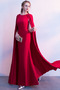 Βραδινά φορέματα Χάντρες Φθινόπωρο Ρετρό Υψηλή καλύπτονται Ελαστικό σατέν - Σελίδα 4